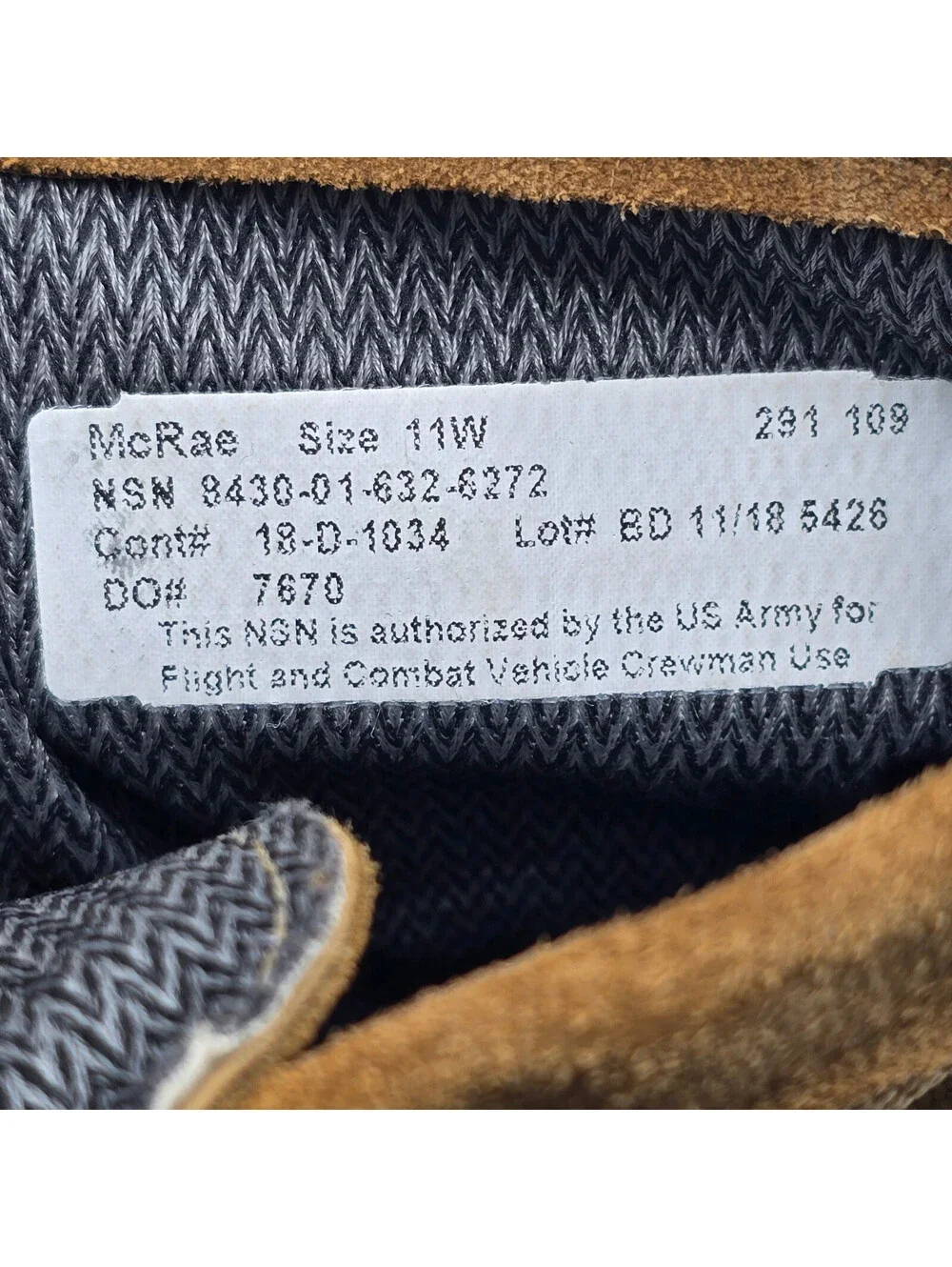 McRae Hot Weather Combat Boots | Men's 11W | Gore-Tex Vibram, Suede | Coyote Tan